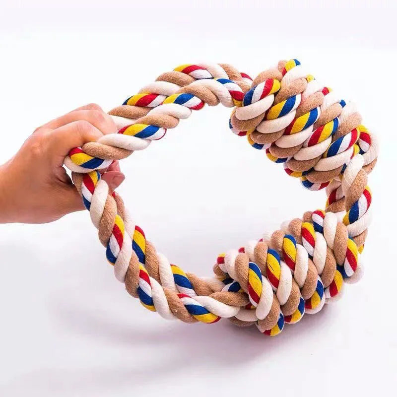 45cm Durable Teeth-Cleaning Rope Toy for Dogs - Pet Interactive Chewing and Play Toys,Tug Toy for Puppy Training
