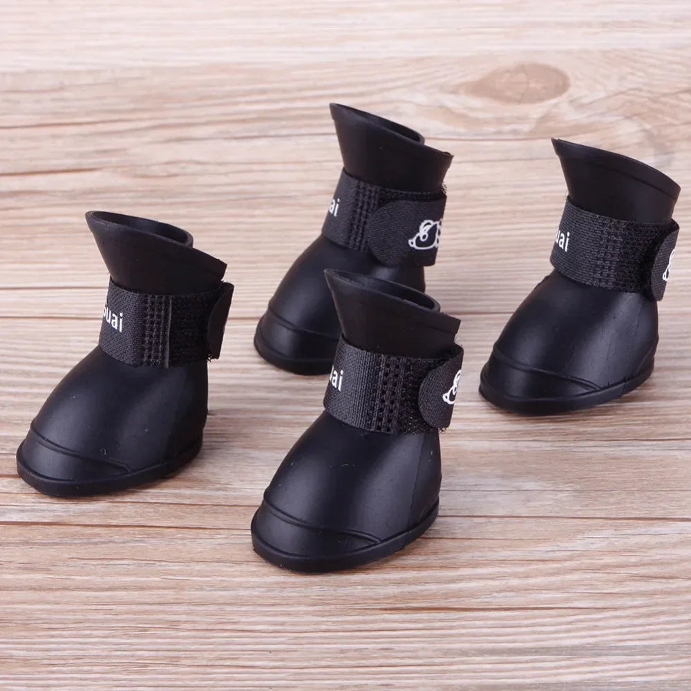 Dog Shoes,  Waterproof ,  Rain Shoes for Dogs and Puppies, Rubber Boots, Durable