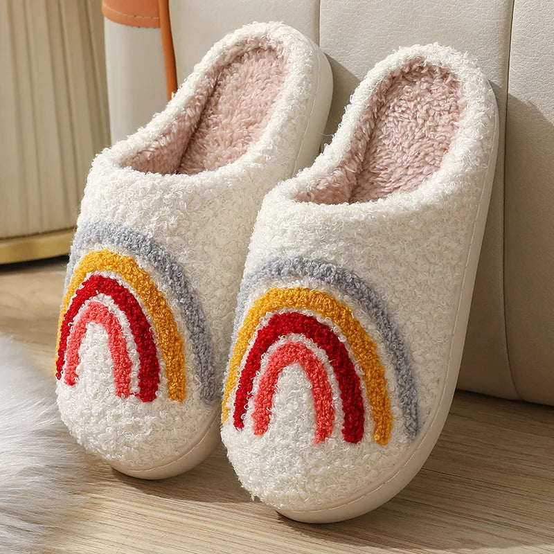 Women  Slippers ,Warm Plush,Autumn ,Winter Shoes Woman House Flat Floor Soft Silent Slides