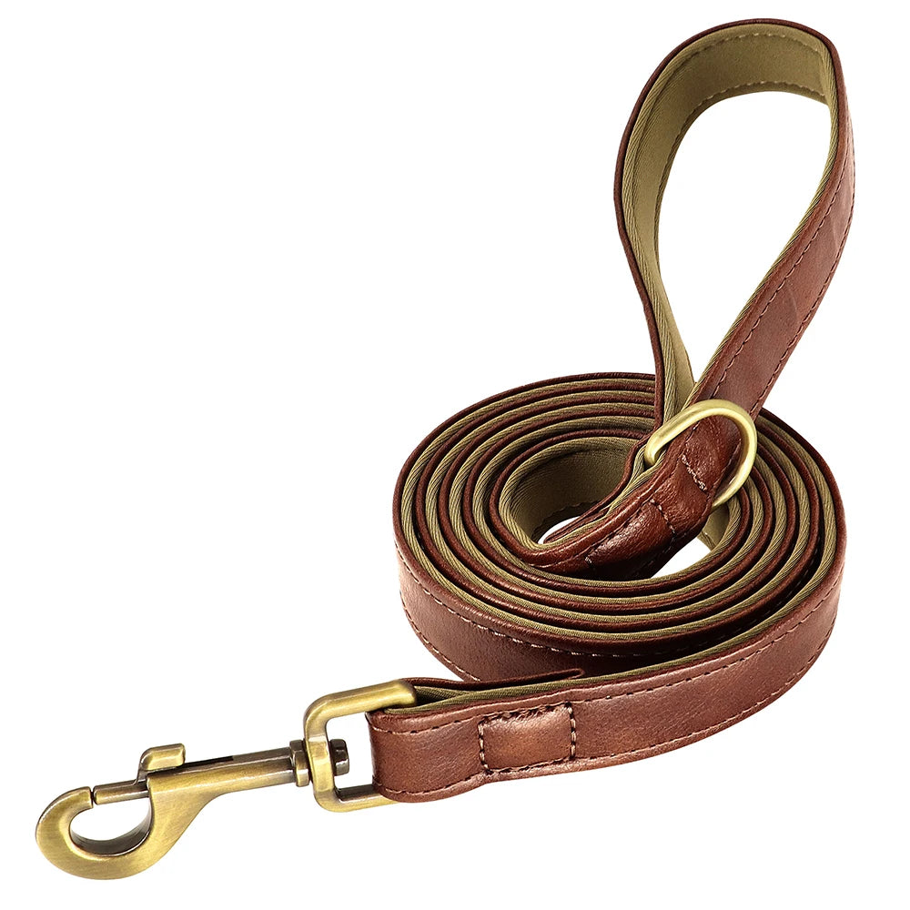 Personalized Dog Collar Leash for Small Large Dogs Soft Padded