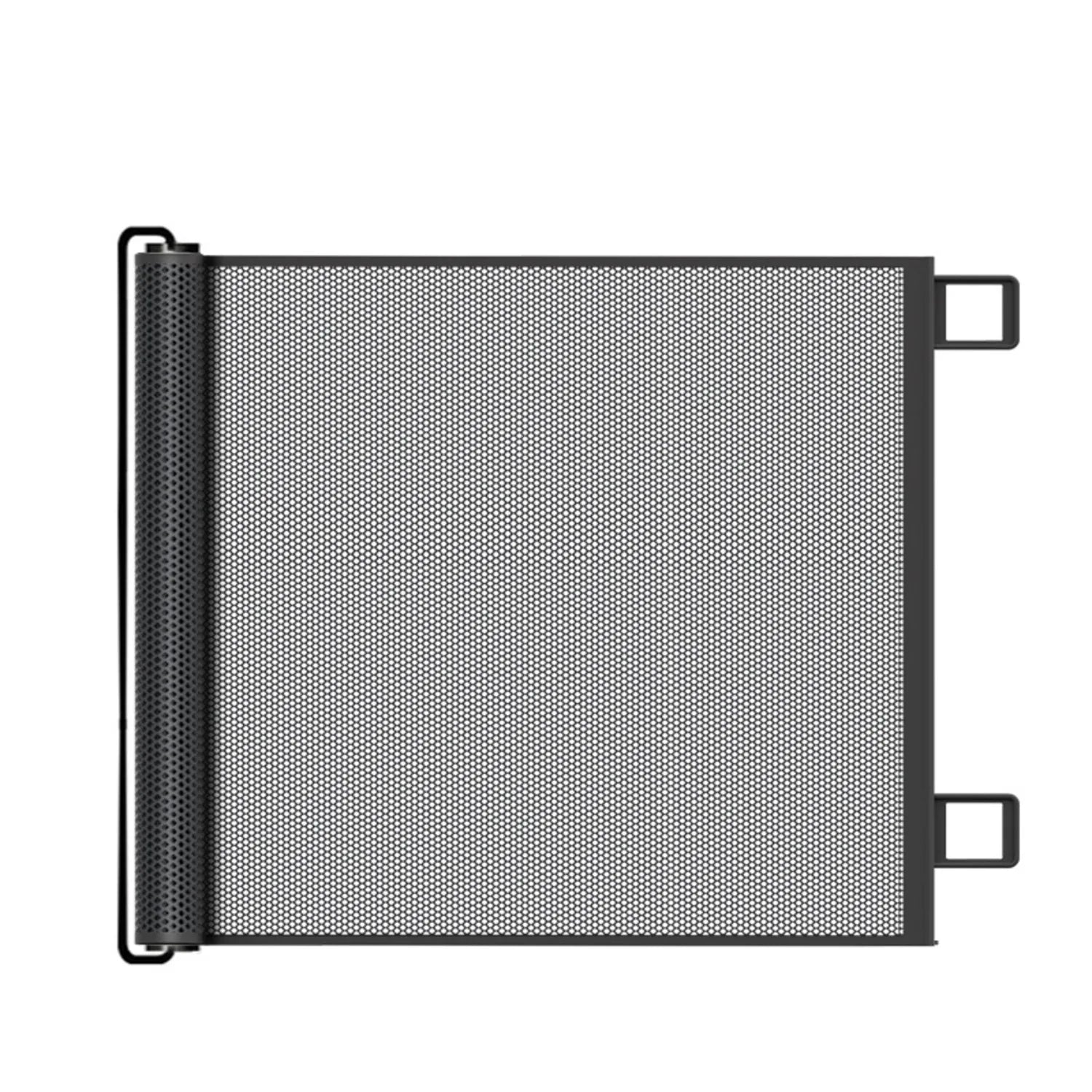 Retractable pet gate, mesh dog gate, cat enclosure for doorways, stairs, hallways, indoor/outdoor pet door stalls