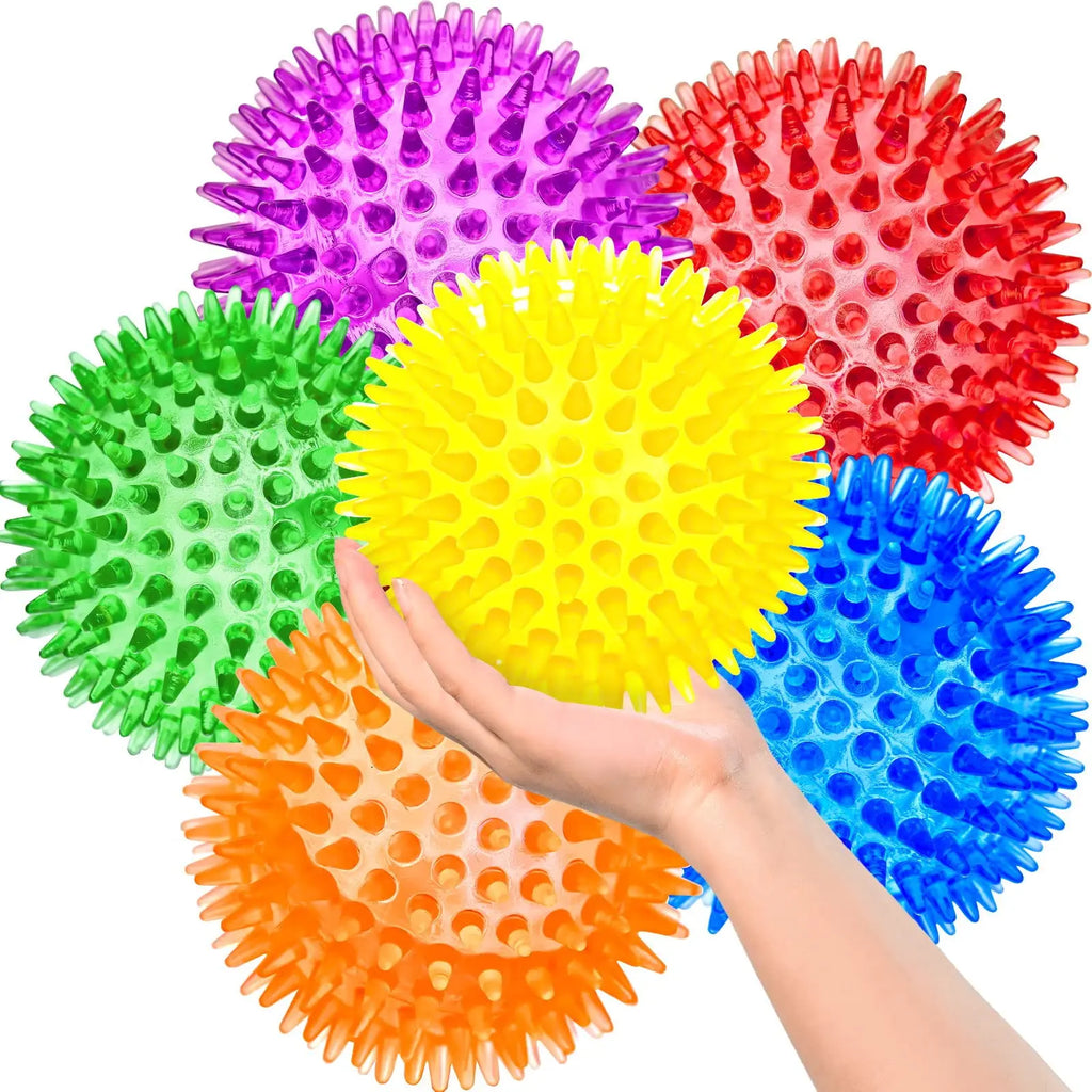 3/6Pcs Squeaky Dog Ball Toys, Dog Chew Ball for Boredom, Floatable Pool Dog Toy,Puppy Teeth Cleaning Toy for Small ,Medium Dogs