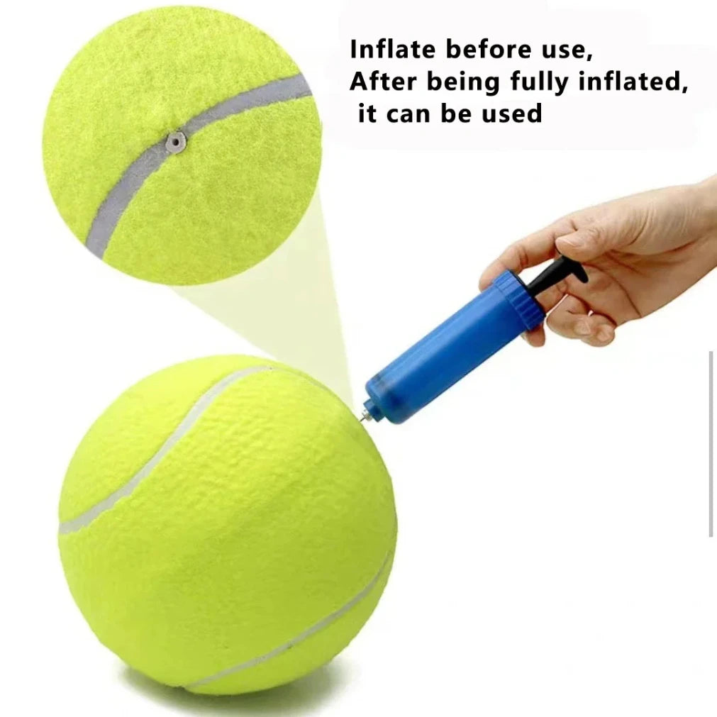 7/9.5Inch Giant Tennis Ball ,Inflatable Toy for Dog Training Ball 24cm Tennis Ball with Air Pump Interactive Dog Toys