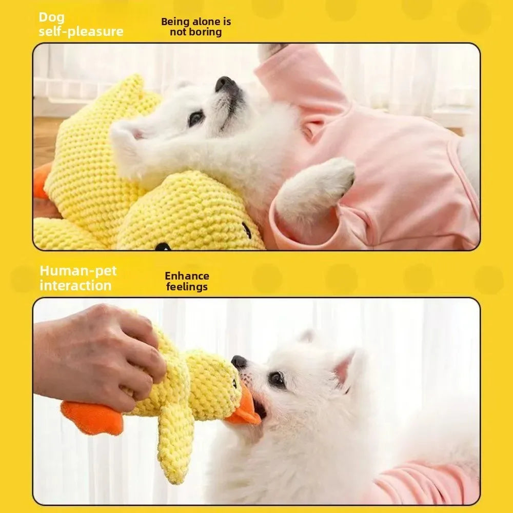 1/3PCS Things For Dogs Dogs Calming Duck Squeaky Plush Toy ,Luxury Sleep Aid Durable Puppy Companion