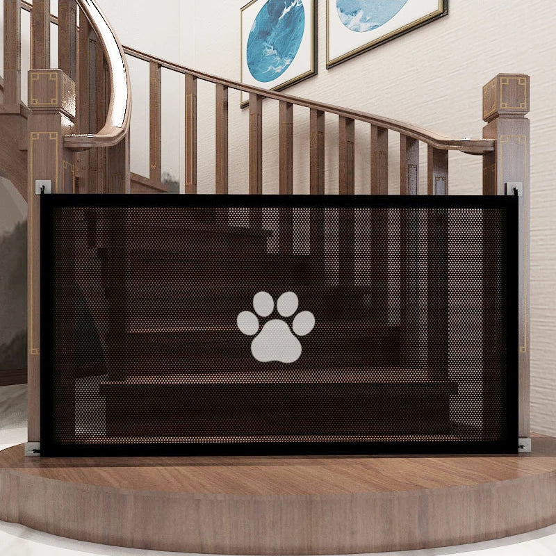 Pet Barrier,Portable Folding Breathable Mesh Cat and Dog Safety Fence  to Ensure Pet Safety