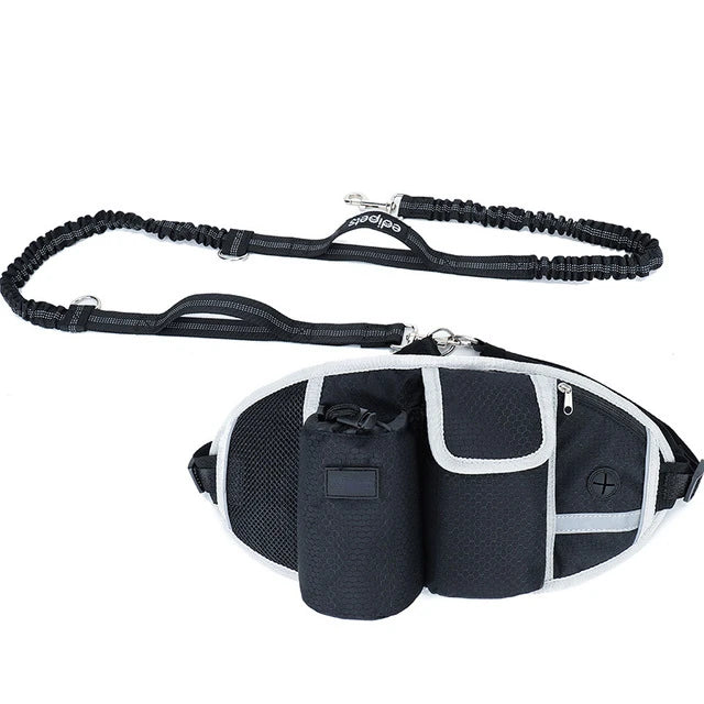 Dog Walking Bags,Training ,Treat Bag, Fanny Pack ,Hands-Free Candy Pouch ,Bungee Leash ,Feed Bowl ,Storage Water Cup