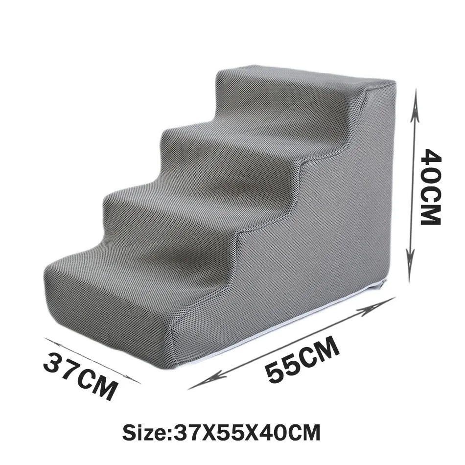 Dog Ladder 2 3 4 Step Stairs for Dogs Puppy Ramp Detachable