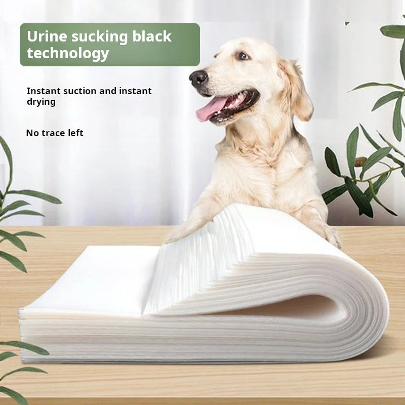 50pcs Dog＆Cat Urine Absorption Paper Pet Urine Absorption Sheets ,Puppy Specific Disposable Absorbent Diapers ,Urine Wiping Paper