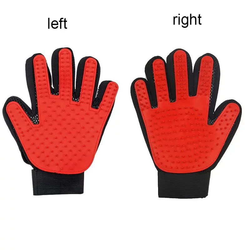 Pet Hair Glove, Dog and Cat Grooming, Deshedding Hair and Massage Brush