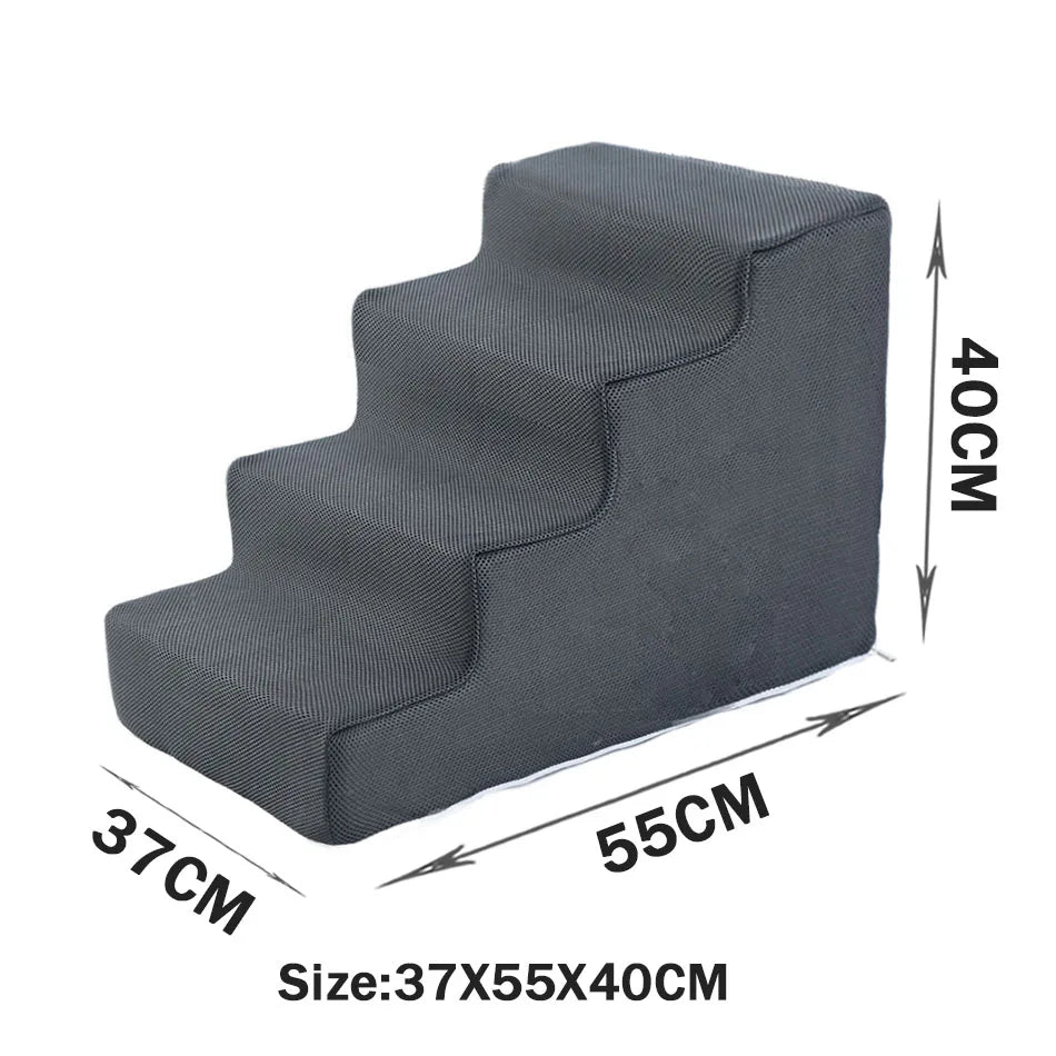 Dog Ladder 2 3 4 Step Stairs for Dogs Puppy Ramp Detachable
