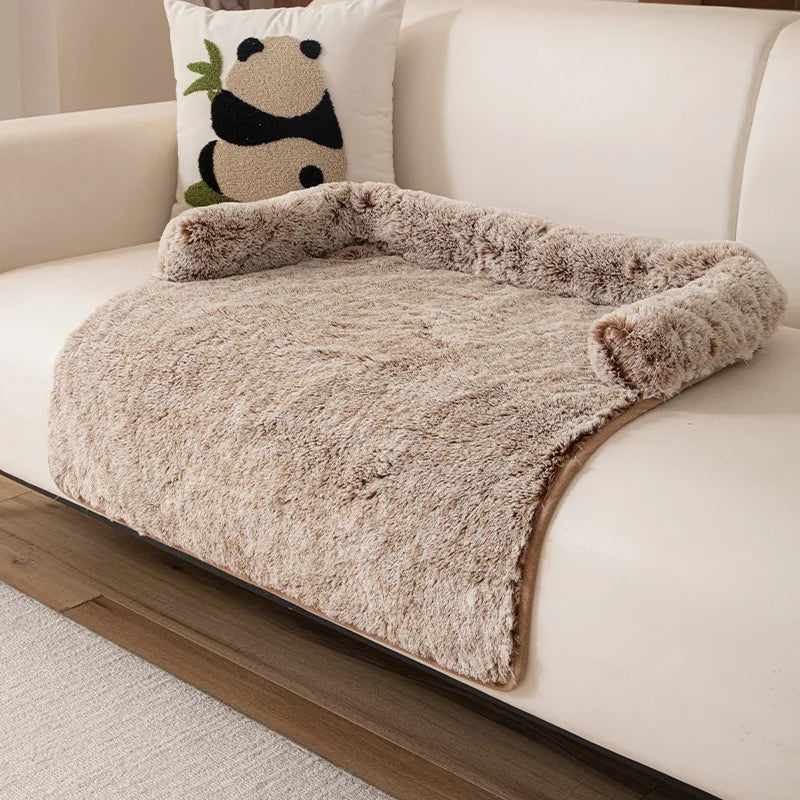 2025 New Style Sofa Pet Pad, Plush Dog Bed, Warm and Anti-slip Pet Sleeping Sofa Pad