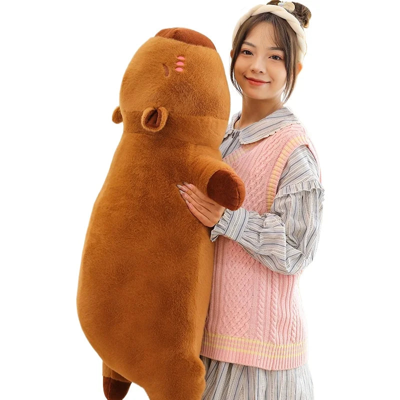 Kawaii Capybara Plush Toy Stuffed Doll Long Sleep Soft Pillow