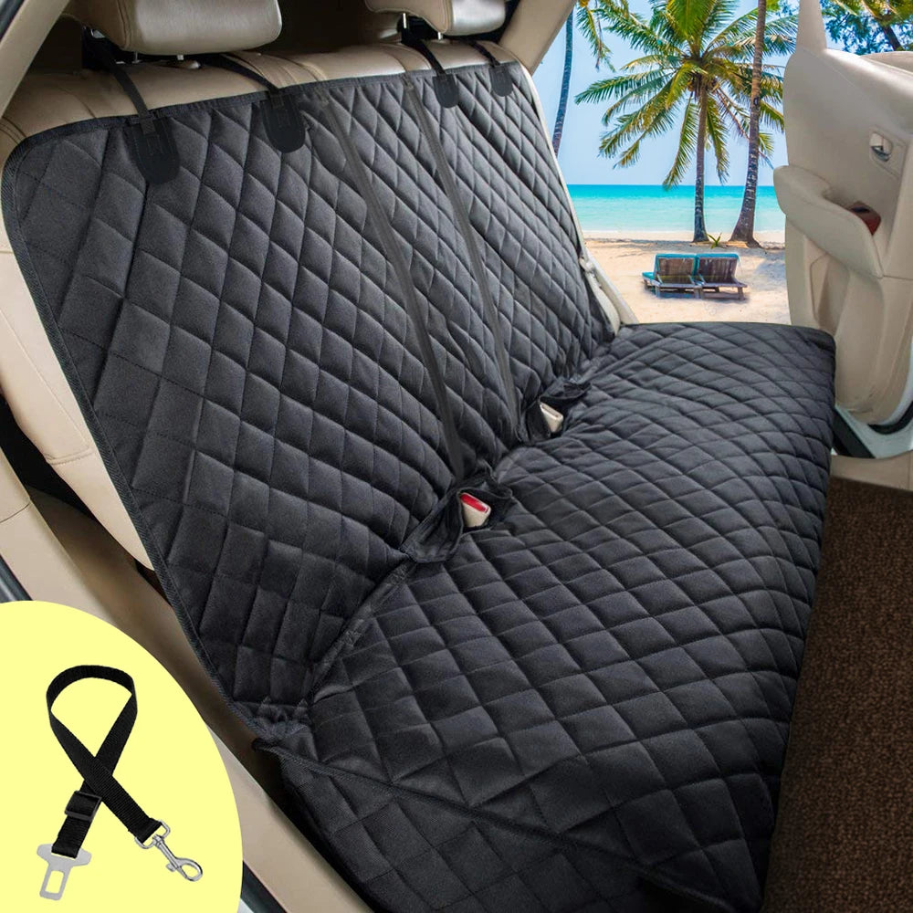 Dog Car Seat Cover, Waterproof Dog Car Seat Protector With Middle Seat Armrest For Dogs