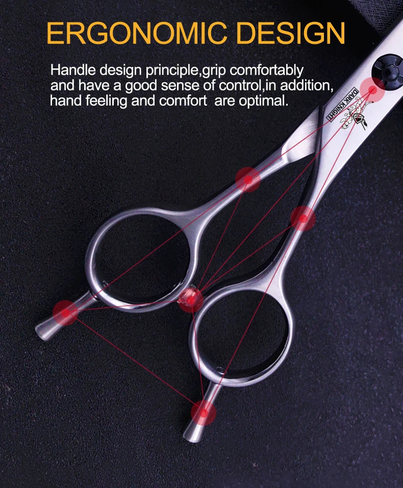 Dog grooming and trimming tools, pet scissors, 6.5 "7.0" 7.5 ", professional pet grooming scissors, curved and finely trimmed