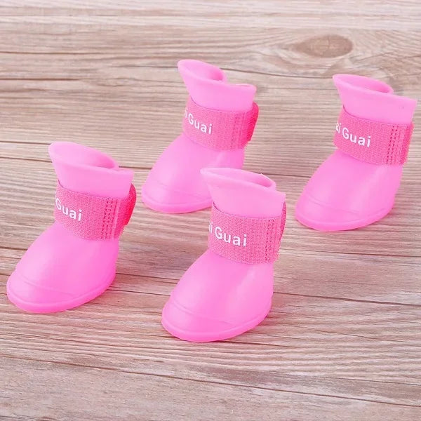 Dog Shoes,  Waterproof ,  Rain Shoes for Dogs and Puppies, Rubber Boots, Durable