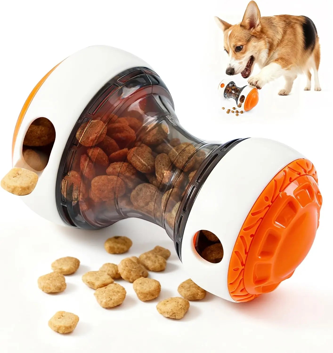 Interactive dog toys for small dogs - Adjustable Treat Dispensing  Slow Feeder, Puppy Training Toy