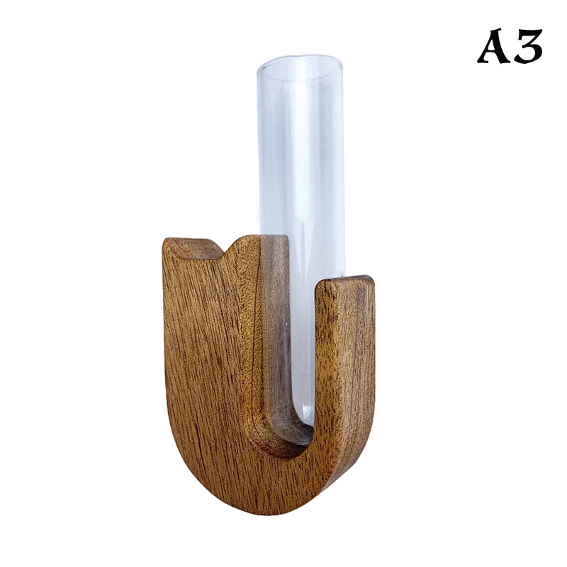 Cat Whisker Vase  Fridge Magnet Wooden And Glass Pet Hair Beard Collector Pets Souvenir Gift Home Decor