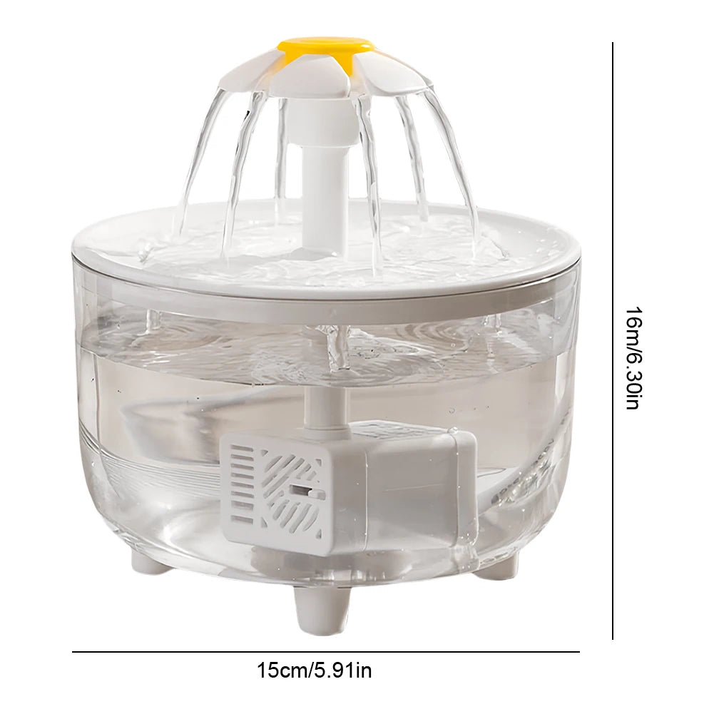 1200ml Automatic Cat Water Fountain, USB , Electric , Pet Drinking Water Dispenser