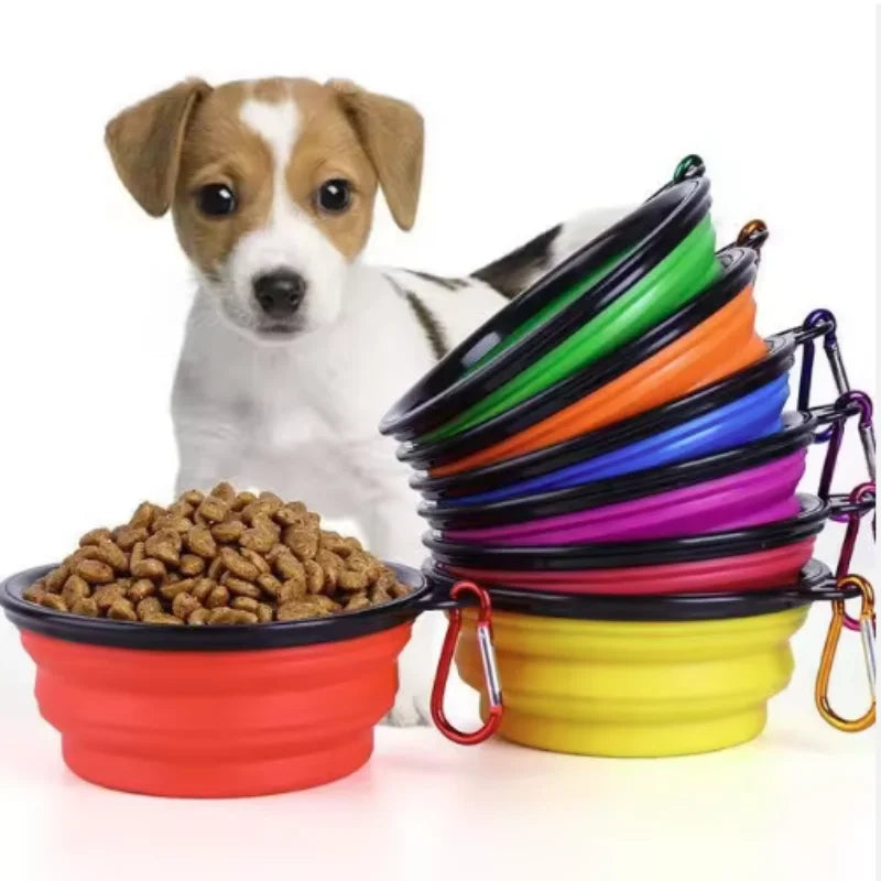Durable Portable Food Bowl for Cats And Dogs ,Silicone ,Collapsible ,Travel Outdoor Water Food Bowl