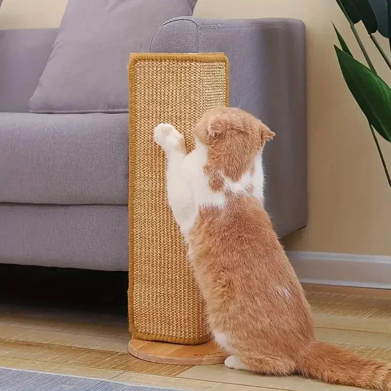 Natural Sisal Cat Scratcher Mat,Horizontal Floor Scratching Pad Rug Protect Couch and Carpets