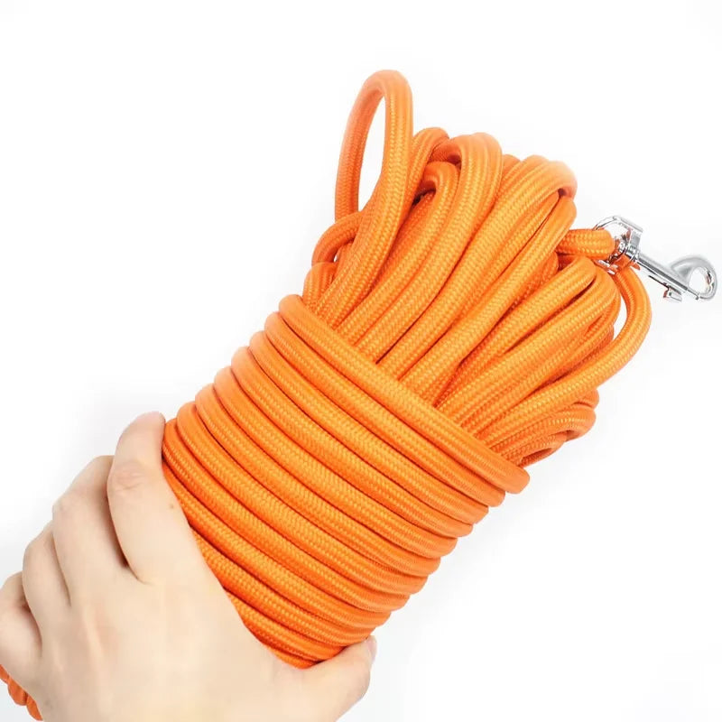 Long Nylon Dog Leash For Dogs and  Cats Outdoor Hiking Lead Rope Strong,5m 10m 15m