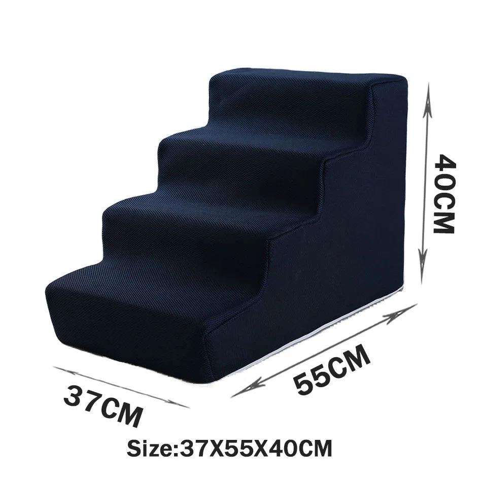 Dog Ladder 2 3 4 Step Stairs for Dogs Puppy Ramp Detachable