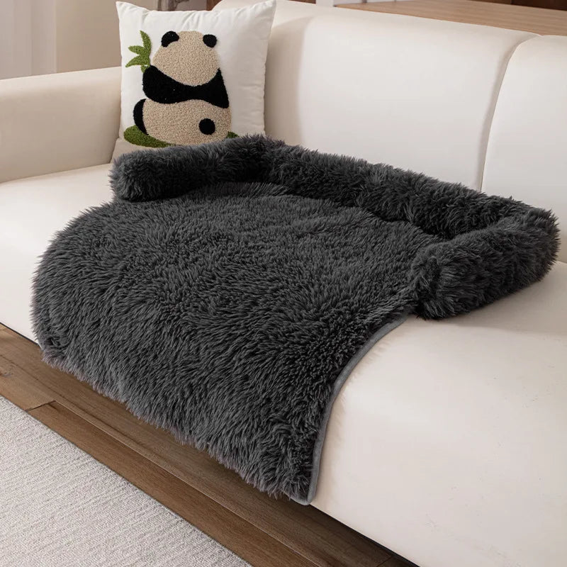 2025 New Style Sofa Pet Pad, Plush Dog Bed, Warm and Anti-slip Pet Sleeping Sofa Pad