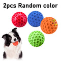 2pcs Indestructible Squeaky Dog Toy, Interactive Dog Balls , Natural Rubber Puppy Ball for Dog Chewing