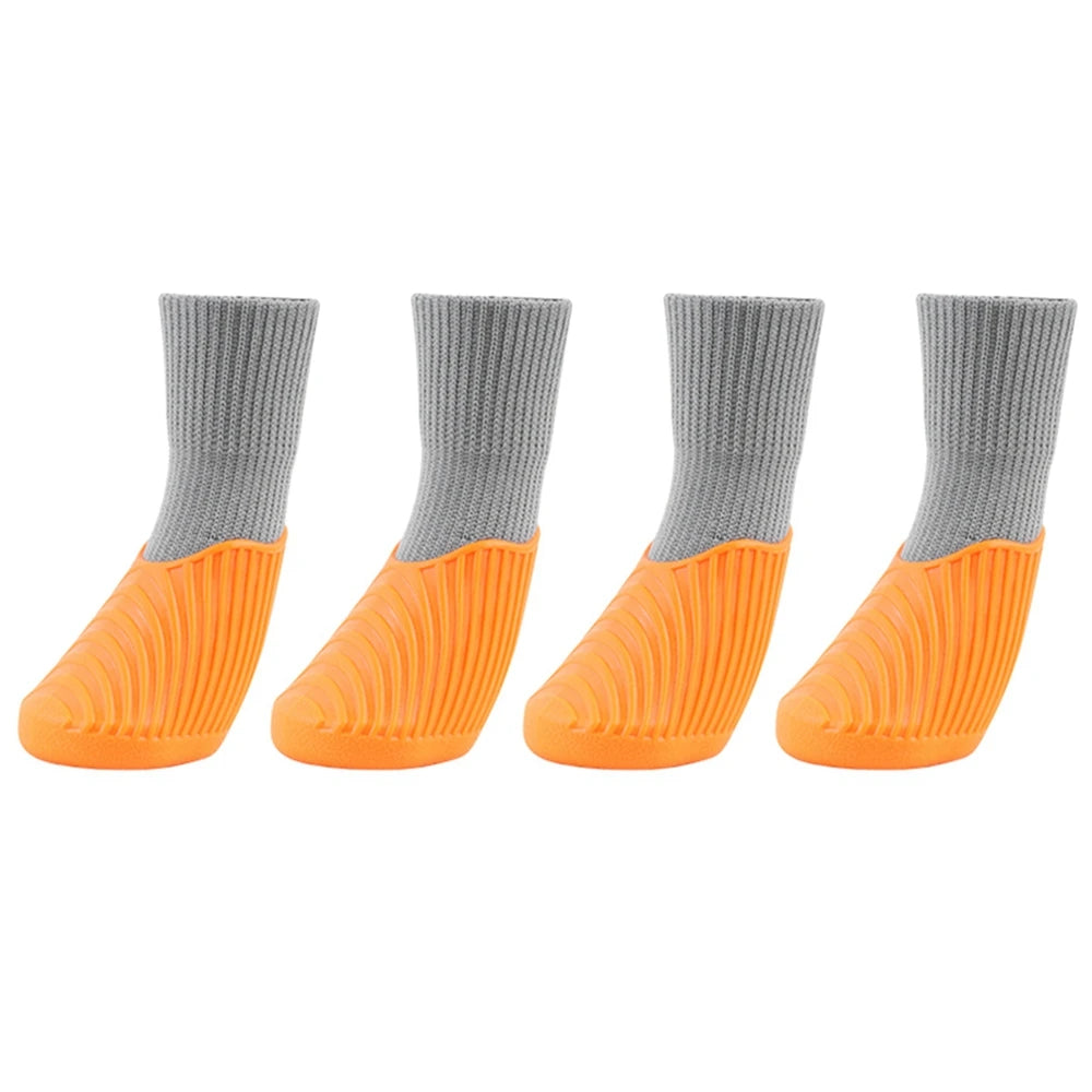 4Pcs Outdoor Dog Shoes, Paw Protector ,Comfortable ,Waterproof  ,Anti-slip For Small ,Medium ,Large Dogs and Cats