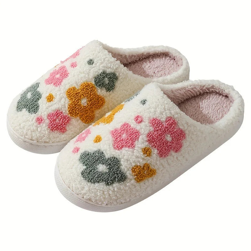 Women  Slippers ,Warm Plush,Autumn ,Winter Shoes Woman House Flat Floor Soft Silent Slides