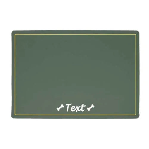 Custom Pet Food Bowl Mat, Waterproof,  Personalized Placemat For Pets Name ,Easy Wash Drinking ,Feeding Pad