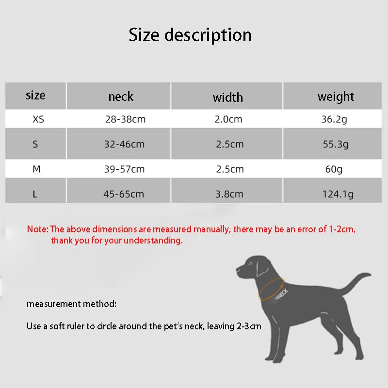 Nylon Dog Collar ,Adjustable, Reflective with Metal Buckle and Quick Release Buckle Large and Medium Dog Pet Collars