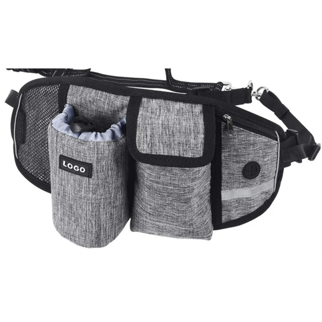 Dog Walking Bags,Training ,Treat Bag, Fanny Pack ,Hands-Free Candy Pouch ,Bungee Leash ,Feed Bowl ,Storage Water Cup