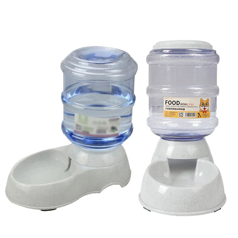 Large Capacity Automatic Water Dispenser Dog Bowl, Food Grade Plastic Pet Feeder Water Supply
