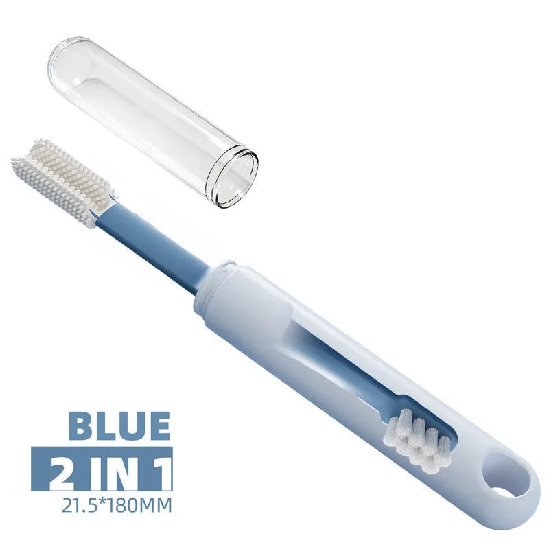 2in1 Cleaning Dog toothbrush Soft Hair Pet Toothbrush Double Sided Tooth Brush for Dog Cat Small pet Teeth Cleaning Oral Care