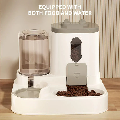 2in 1  Fully Automatic Cat Food Feeding and Water Dispenser