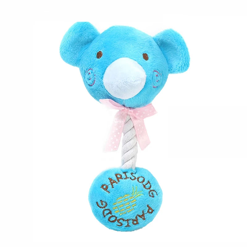 Cartoon Animals Chew Toy , Squeaky Dog Toys for Small Dogs , Bite Resistant Puppy Toy