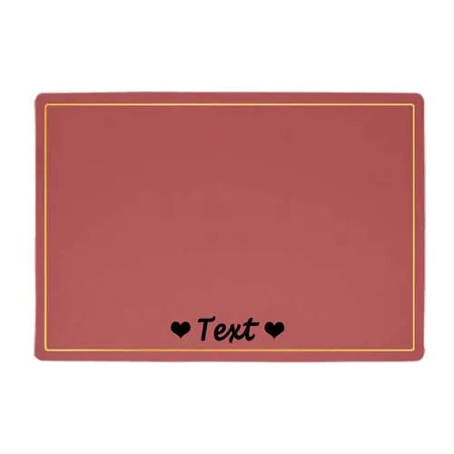 Custom Pet Food Bowl Mat, Waterproof,  Personalized Placemat For Pets Name ,Easy Wash Drinking ,Feeding Pad