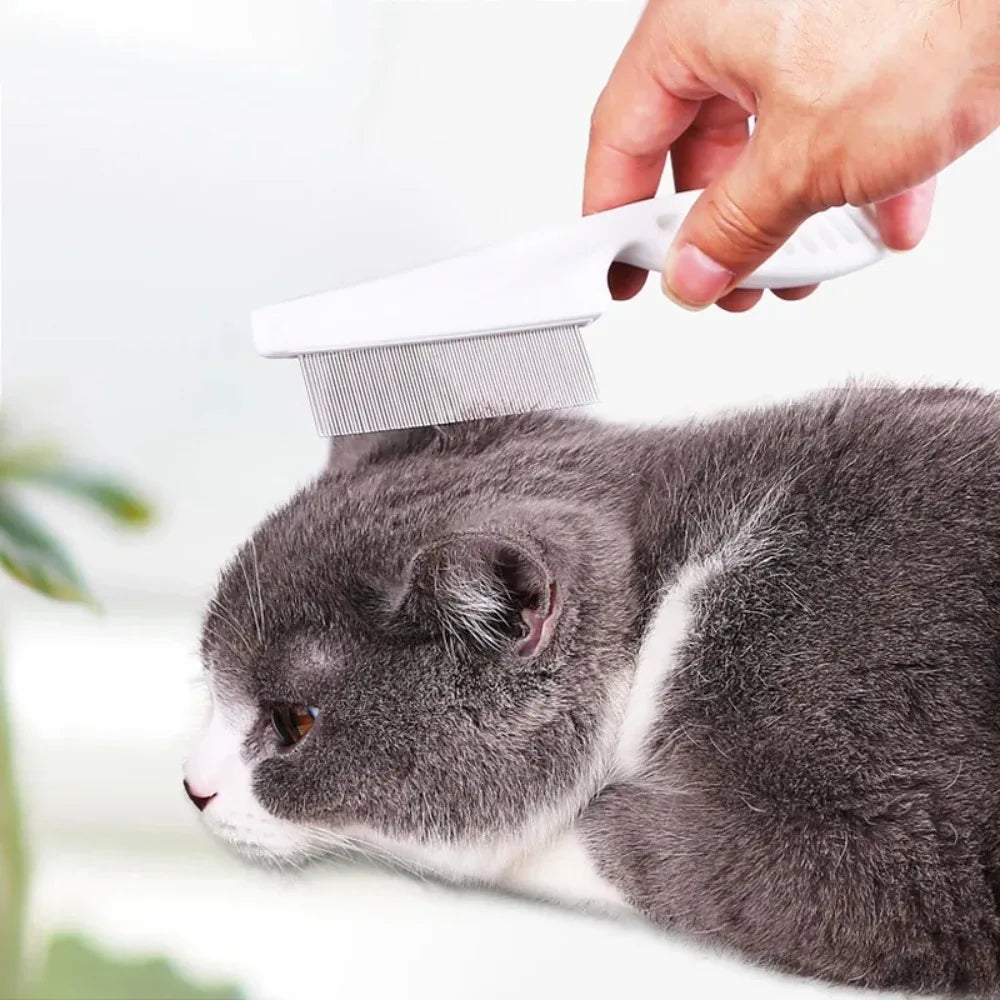 Pet Hair Shedding Comb Stainless Steel Flea Comb for Cats and Dogs