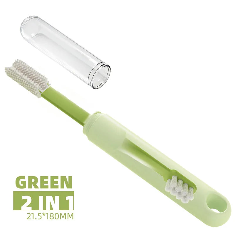 2in1 Cleaning Dog toothbrush Soft Hair Pet Toothbrush Double Sided Tooth Brush for Dog Cat Small pet Teeth Cleaning Oral Care