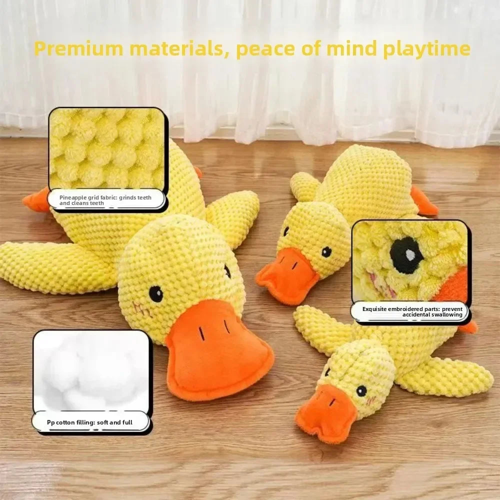 1/3PCS Things For Dogs Dogs Calming Duck Squeaky Plush Toy ,Luxury Sleep Aid Durable Puppy Companion