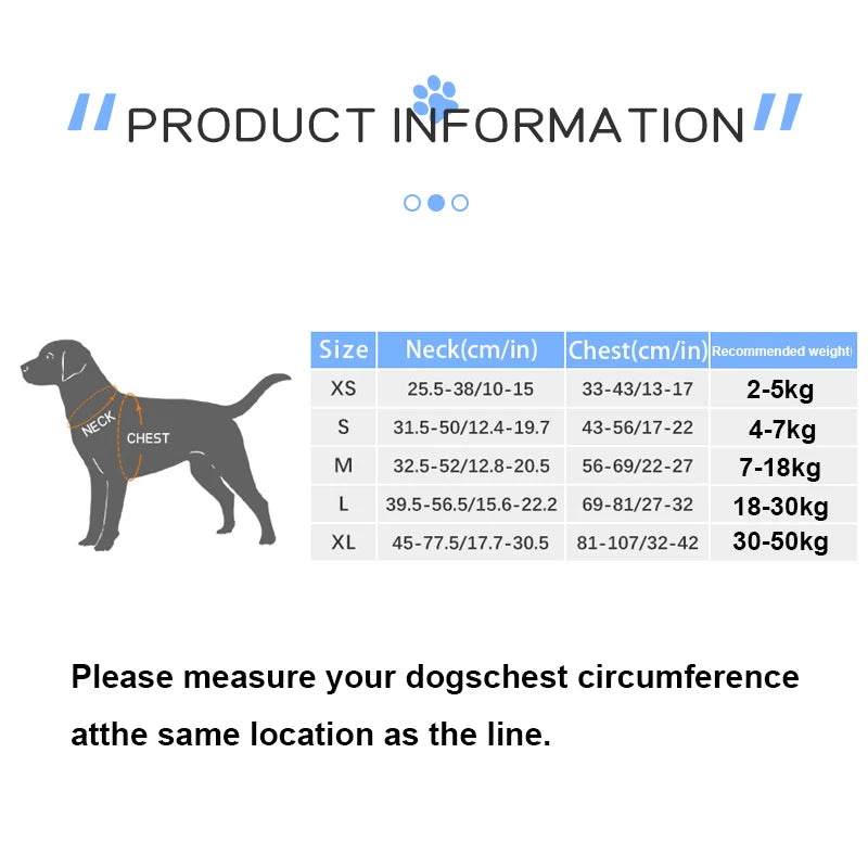 Dog Harness, No Pull Reflective Dog Chest Harness Adjustable for Small ,Medium and Large Dogs Outdoor Walking