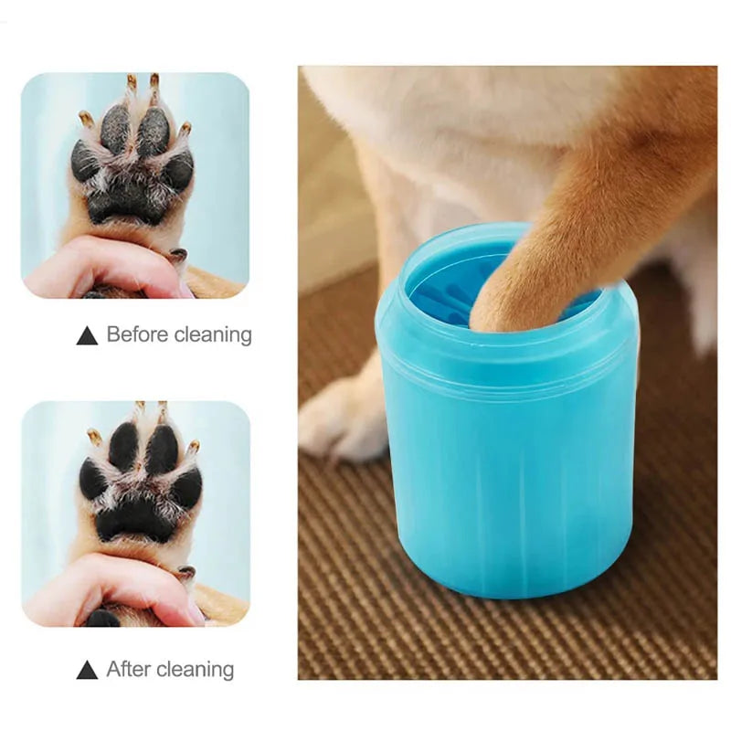 Paw Wash Cup,  Portable Cat Dog Paw Cleaning Brush , Soft Silicone  Washing Tool