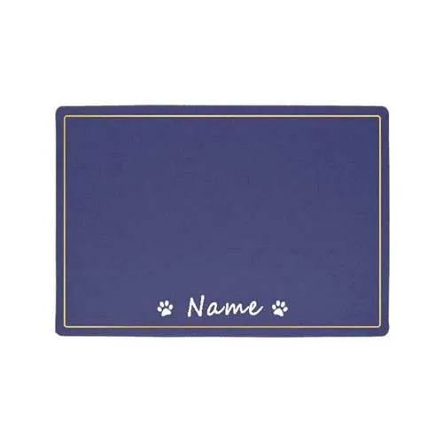 Custom Pet Food Bowl Mat, Waterproof,  Personalized Placemat For Pets Name ,Easy Wash Drinking ,Feeding Pad