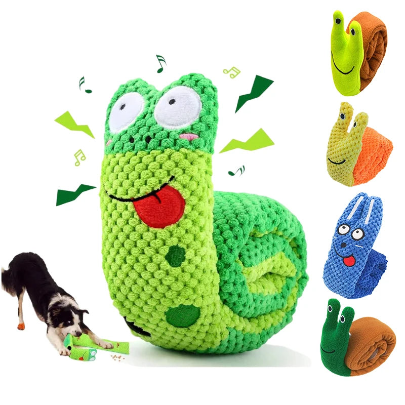 Dog Puzzle Toy, Plush Sound Toy ,Foldable Molar Puppy Nail Frog Sniffing Smell Food Interactive Speaker Stuff Dogs Supplies
